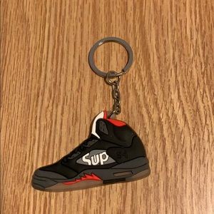 Supreme X Jordan 5 Collab Keychain 🔥